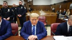Trump due back in court as hunt for jurors goes on