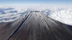 Snow back on Mount Fuji after longest absence