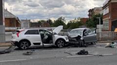 Woman arrested and five injured after police pursuit