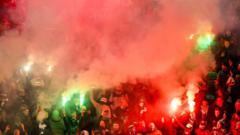Hibs may reduce Old Firm allocation over flare use