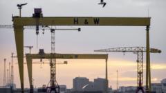 What happens to Belfast's iconic cranes as shipyard goes into administration?