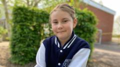 Girl, 10, collects £23k in donations for school