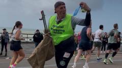 Plogging the Brighton Marathon