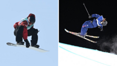 How are points scored in ski and snowboard big air?