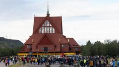 Entire church begins two-day journey across Swedish city
