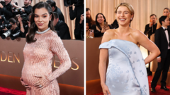 Hailee Steinfeld's bump and Jessie Buckley's blue dress -  Golden Globes red carpet photos