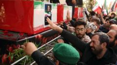 Iran holds state funeral for military leaders killed in Israel conflict