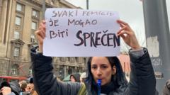 protest Nijedna žena više - stop femicidu