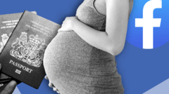 गर्भवती महिला र पासपोर्ट अनि फेसबुकको लोगो
