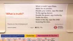 Poems on the Underground marks 40th anniversary