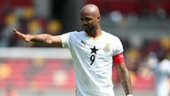 Foxes forward Ayew scores to keep Ghana on course for World Cup