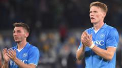 Mania takes over Naples as Scottish football duo prepare for Italian league finale