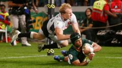 Cymru'n colli 43-0 yn erbyn De Affrica yn Durban
