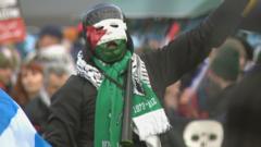 Gaza protest held at athletics championship venue