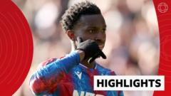 Crystal Palace beat 10-man Millwall to reach quarter-finals