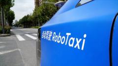 在上海測試的自動駕駛出租車