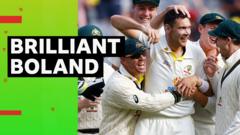 Ashes archive: Boland takes 6-7 as he rips through England on debut
