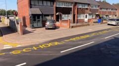 School 'keep clear' sign appears 15 years too late