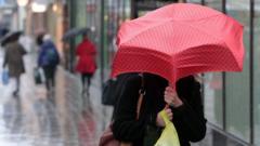 Met Office issues weather warning for rain