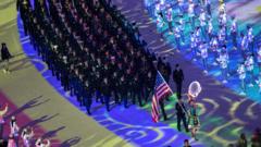 Американская команда на Всемирных военных играх в Ухани