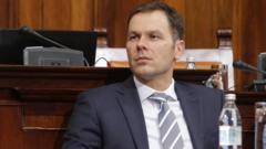 Siniša Mali u parlamentu Srbije