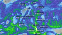Up to 15cm of rain in 24 hours as Storm Claudia hits