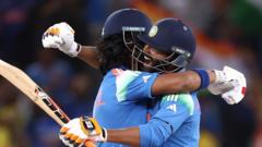 India hold nerve to reach Champions Trophy final