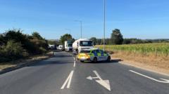 Ketchup chaos as spill causes traffic bottleneck