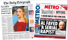 The Papers: Starmer ‘in control’ and ‘Al Fayed rape scandal’