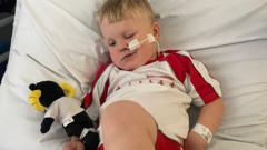 Two-year-old Derby County fan suffers stroke