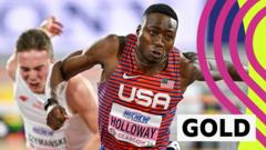 Holloway continues sprint hurdles dominance