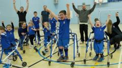 Youngsters with disabilities get football support