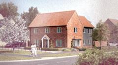 Plans put forward for 1,850 homes in town
