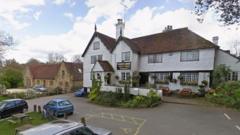 Village pub built in 16th Century damaged by fire