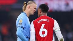 'Haaland throwing ball at Gabriel a coward's move'