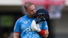 Livingstone's ton powers England past West Indies