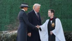 Trump begins day at Washington DC church service