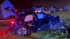 What Caused the Crash That Sent Two to the Hospital on a Quiet Residential Road?
