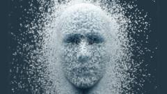 A computer-generated face