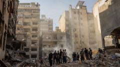 Rescue workers search for signs of life under Beirut rubble