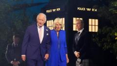 King's Tardis entrance as Commonwealth Games begin
