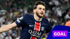 Kvaratskhelia scores fourth for 'sensational' PSG