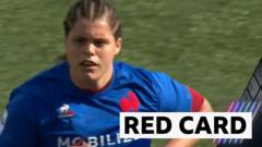 France's Deshayes sent off for dangerous tackle