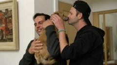 Watch: Owner cries after reuniting with lost dog