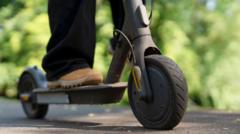 Child injured on face, arms and legs after e-scooter collision