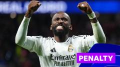 Rudiger penalty sends Real Madrid through to quarter-finals