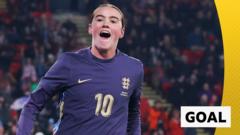 Watch Clinton goal as England beat Switzerland