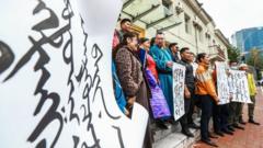 Protes di Mongolia,bahasa Mandarin
