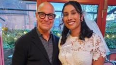 Stunned bride-to be meets Stanley Tucci on hen do