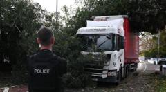 Storm Amy: Man dies, thousands without power and travel disruption